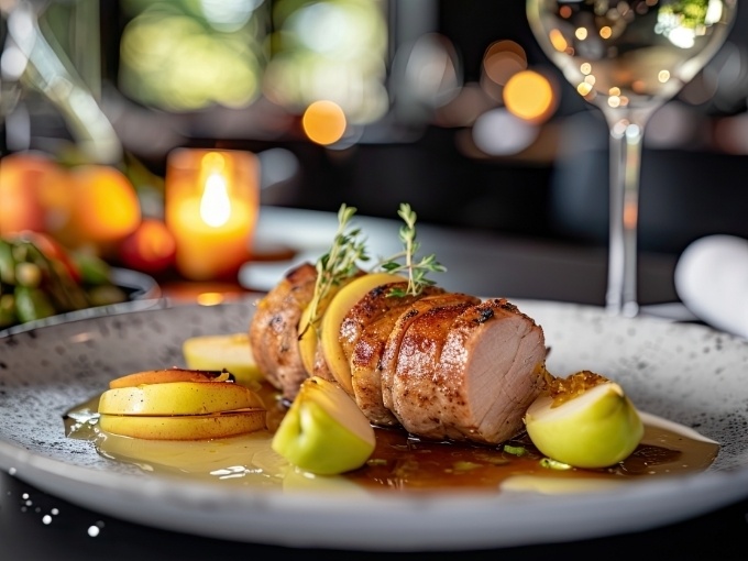Maple sugar pork