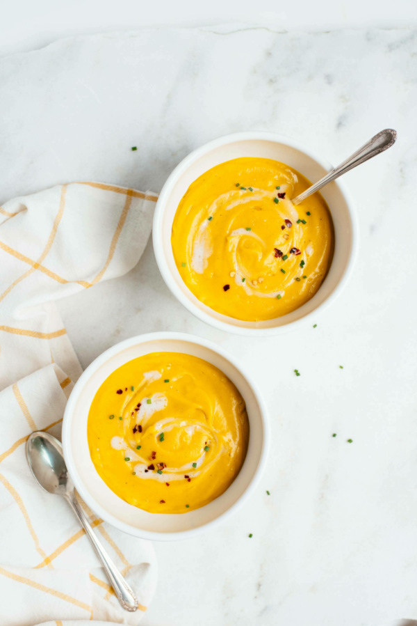 Maple Roasted Root Veggie Soup scaled