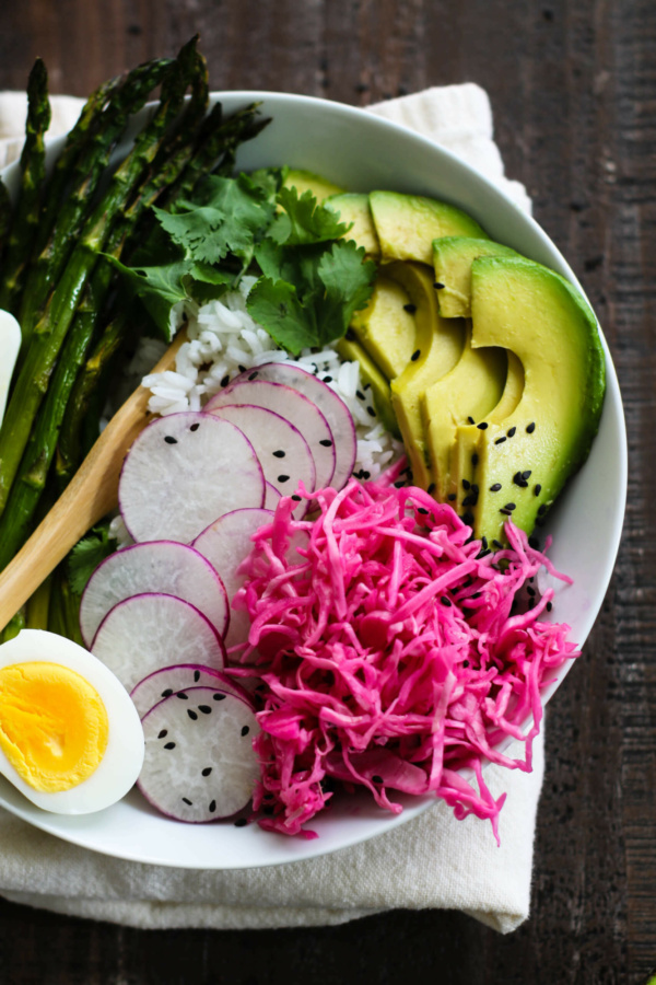 Pickled Cabbage Spring Power Bowl 5 scaled