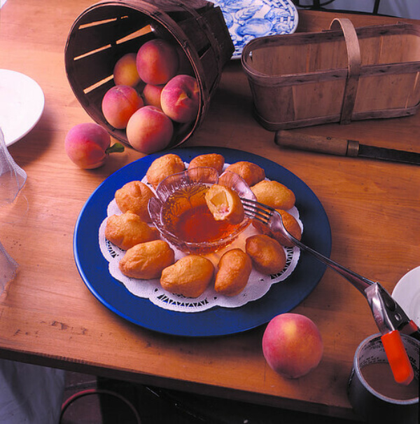 Peach fritters