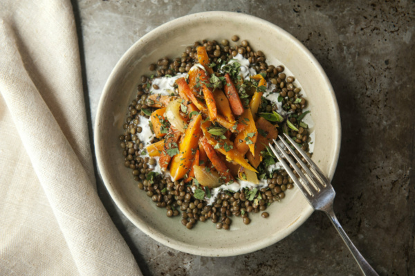 Roasted carrots lentils scaled