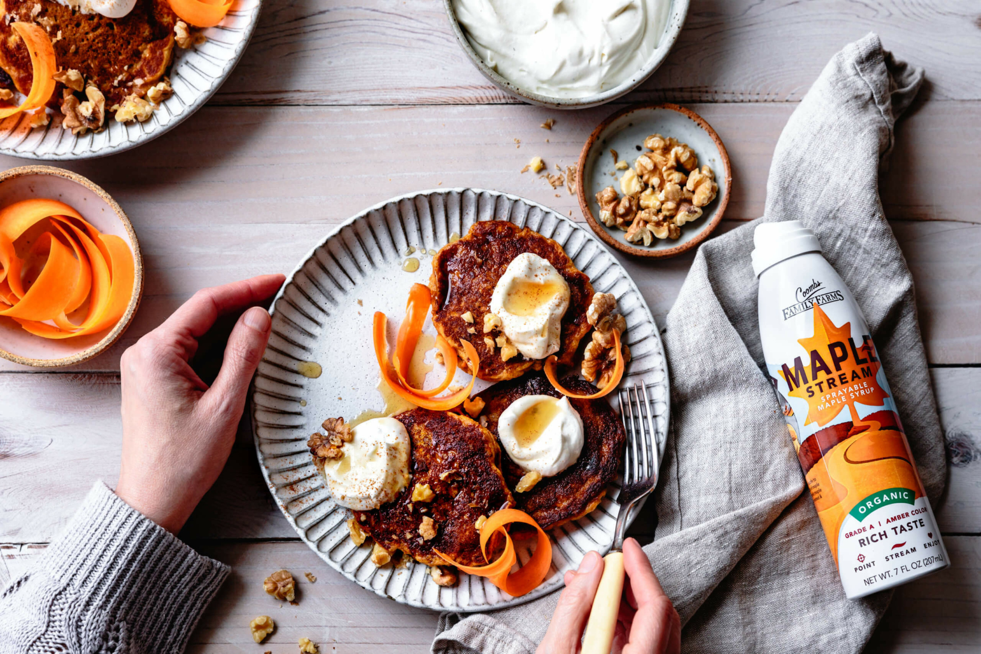 GF Carrot Cake Pancakes Alanna Taylor Tobin 3 scaled