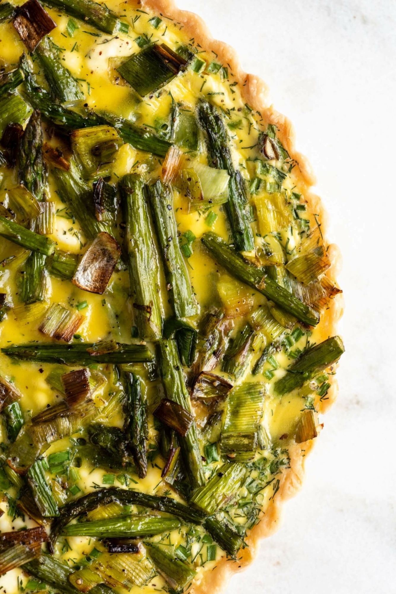 Spring Veggie Tart with Maple Chevre scaled
